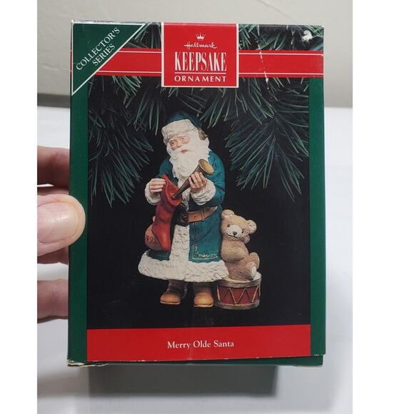 Vintage Hallmark Keepsake Ornament 1992 Collectors Series Merry Olde Santa (3) - Picture 1 of 8